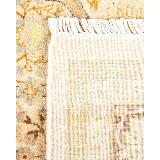 2000 - 2009 Mogul Hand-Knotted Area Rug - Ivory, 5' 8" x 8' 3" For Sale - Image 5 of 8