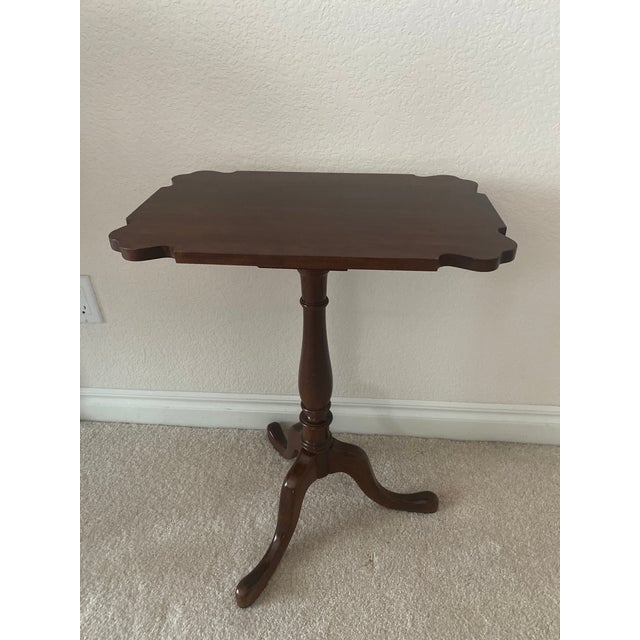 Pennsylvania House Tilt-Top Candlestand Cherry Wood Table Vintage Excellent "Mint" Condition For Sale - Image 11 of 11