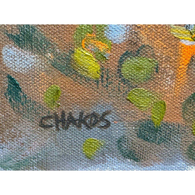 A Touch of Fall Impressionist Oil Painting For Sale In Chicago - Image 6 of 6