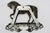 Mid 19th Century Mid-19th Century English Brass "Black Eagle" Prancing Horse Hanging Souvenir For Sale - Image 5 of 5