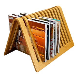 Bent Plywood Magazine Rack from Habitat, 1990s For Sale