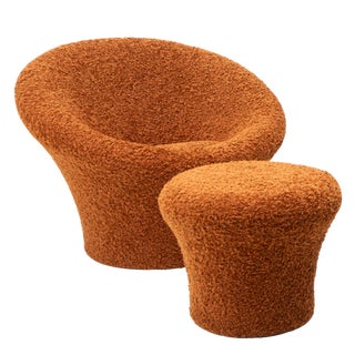 Set of Mushroom Lounge Chair and Ottoman by Pierre Paulin for Artifort, 1990s For Sale