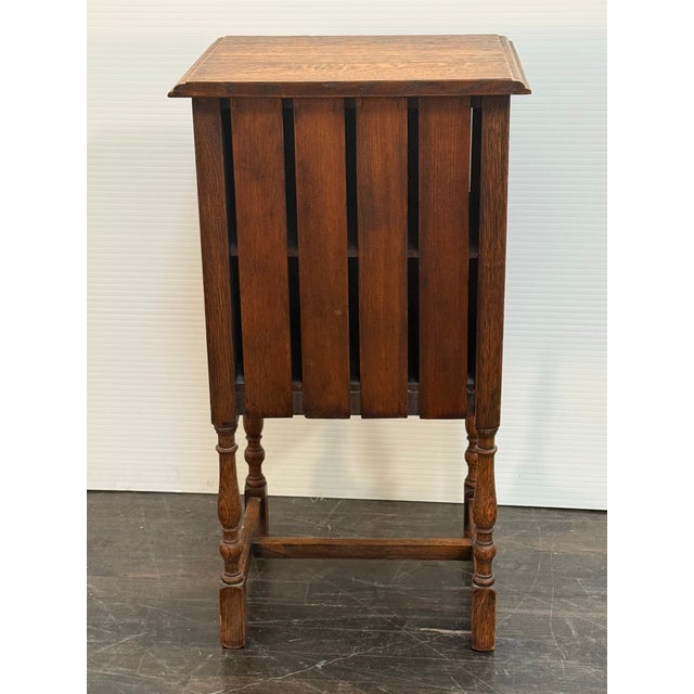 Waring & Gillow of Lancaster Jacobean Revival Nightstand, Antique For Sale In San Francisco - Image 6 of 12