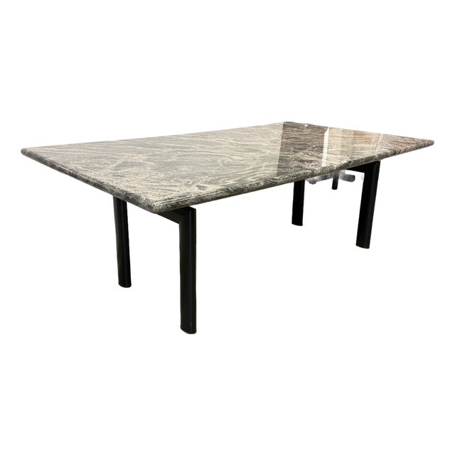 Le Corbusier Lc6 Tube D’Avion Base + Bespoke Granite Top Dining Table For Sale