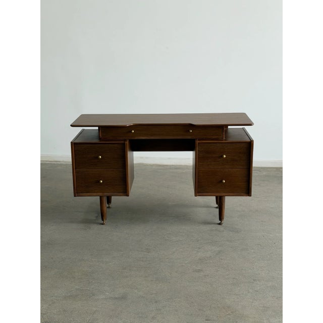 Mid-Century Modern Vintage 1960s G-Plan Floating Top Teak Desk For Sale - Image 3 of 15