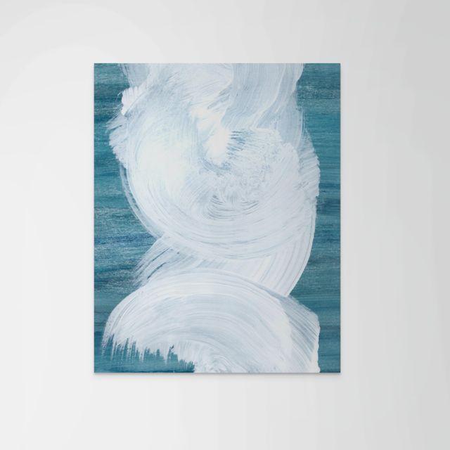 Abstract Modern Abstract Original Canvas Art Print Swirl Series For Sale - Image 3 of 7