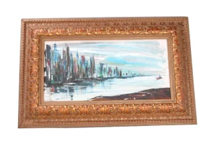 Rod Rodgers Painting, "East Side Skyline"