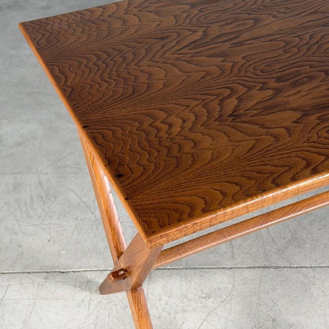 1940s Vintage Writing Desk in Chestnut Wood by Italo Gamberini, Italy, 1940s For Sale - Image 5 of 18