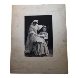 Antique Portrait of Three Generations For Sale