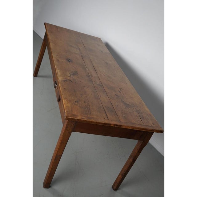 19th Century Rustic Farmhouse French Elm Dining Table For Sale - Image 14 of 18