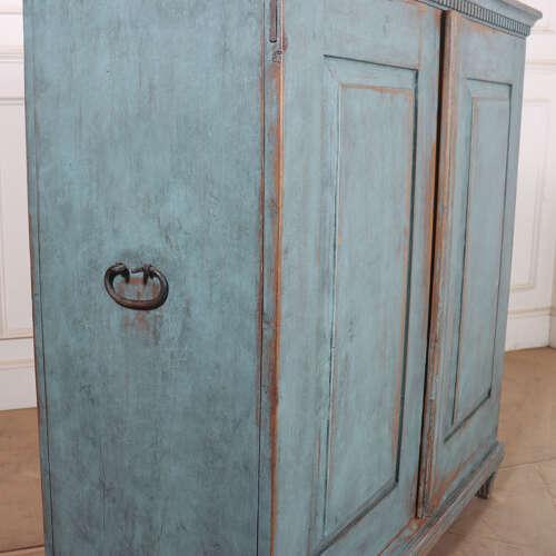 Swedish Two Door Linen Cupboard For Sale - Image 10 of 13
