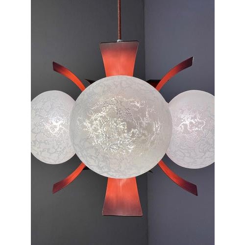 This chandelier by richard essig is a spectacular space age masterpiece and a shining example of the bold design...