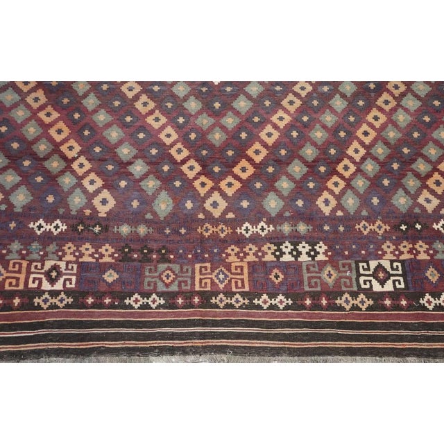 Afghan Kilim Rug, 1920s For Sale - Image 15 of 18