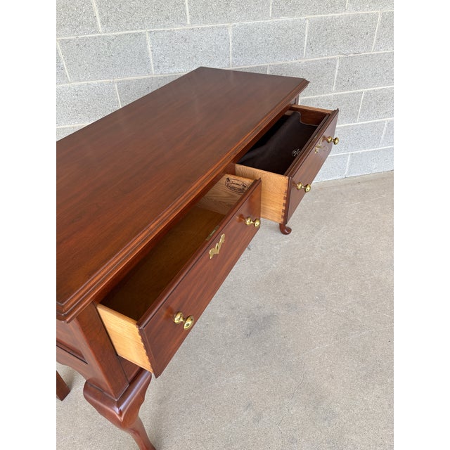 Henkel Harris Cherry Georgian Style 2 Drawer Huntboard For Sale - Image 10 of 14