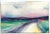 Abstract modern landscape by Virginia artist Arthur Sembler (1911/12-1979). Watercolor on artist board, signed lower left....