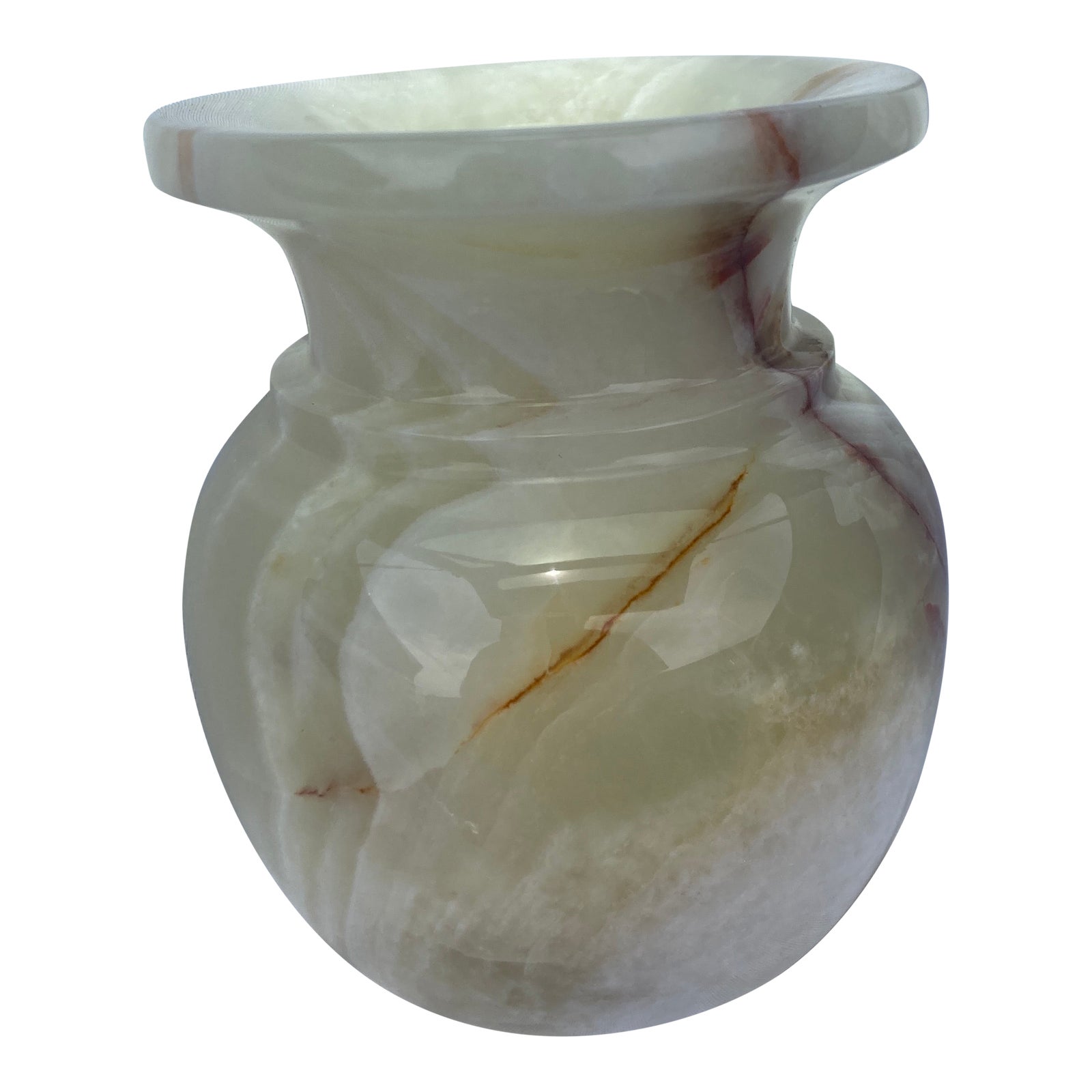 1990s Marble Onyx Vase Chairish