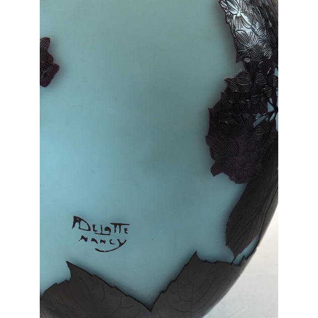 Vase with Hydrangeas by André Delatte, 1920s For Sale - Image 4 of 8