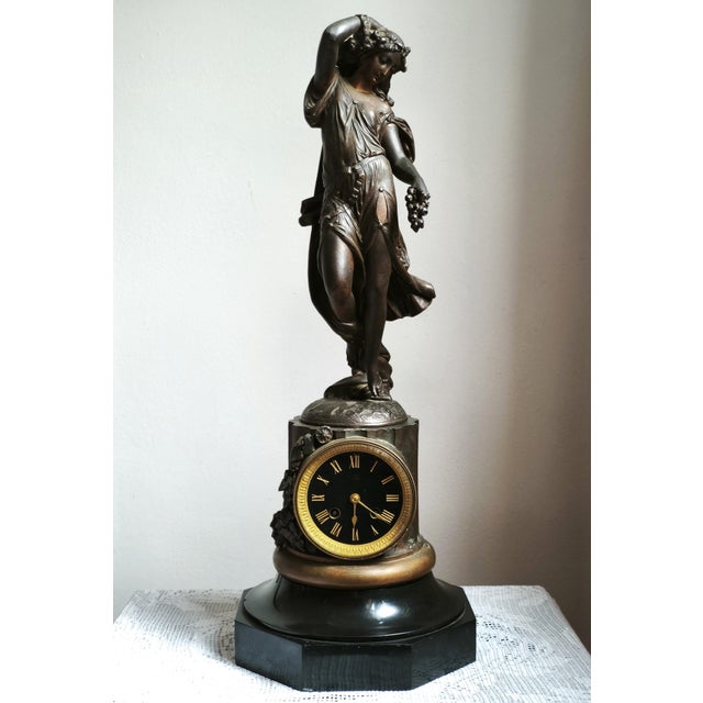 Late 19th Century French Figurative Mantel Clock from Blot et Drouard, 1890s For Sale - Image 15 of 15