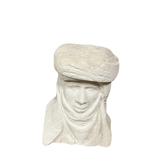Art Deco Stone Bust Sculpture, 1920s For Sale - Image 4 of 5