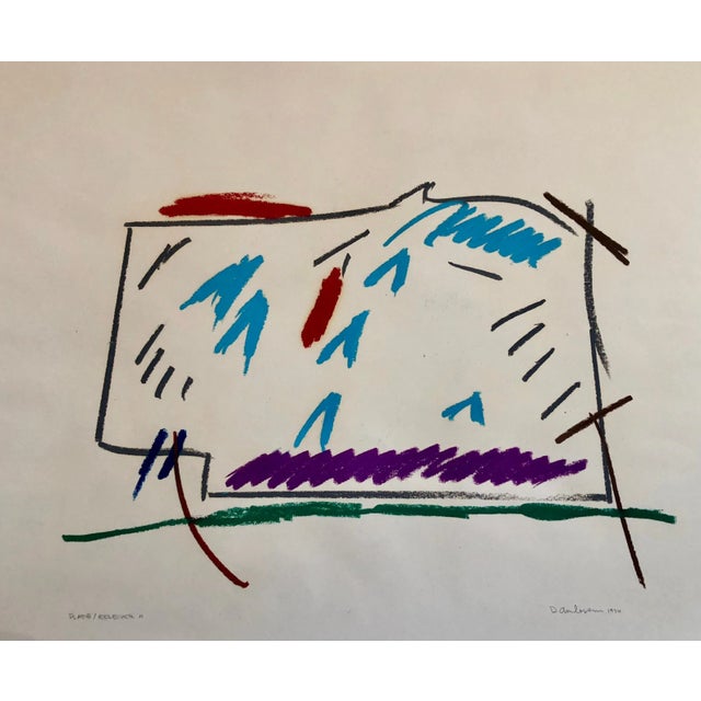 David Kimball Anderson, David Kimball Anderson Large Oil Stick Pastel Abstract Flowers Drawing, 1974 For Sale In Miami - Image 6 of 6