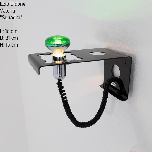 Black Team Wall Lam by Ezio Didone for Valenti, 1970s For Sale - Image 11 of 18