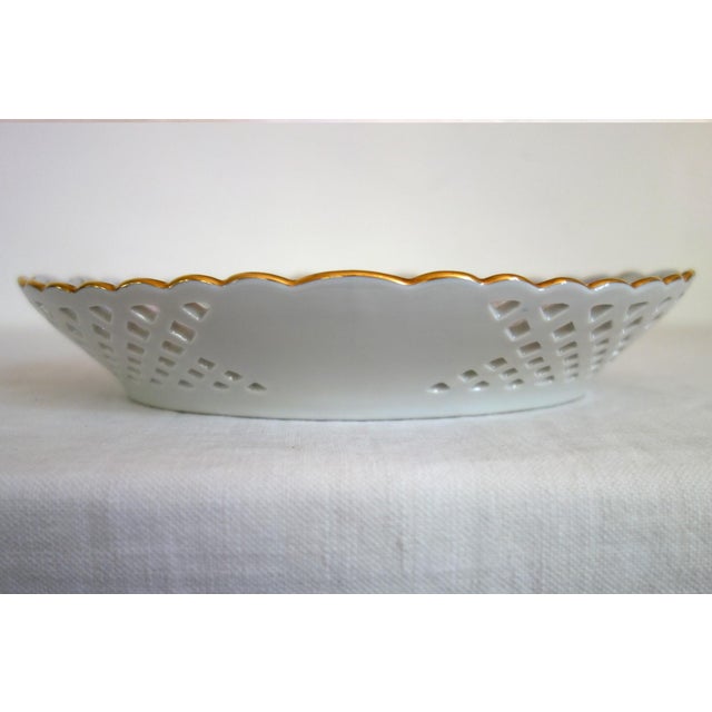 White Openwork Porcelain Bowl from Herend Factory, Hungary, 1970s For Sale - Image 8 of 12