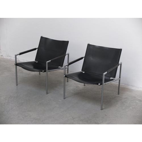 SZ02 Lounge Chairs by Martin Visser for 't Spectrum, 1960s, Set of 2 For Sale - Image 5 of 18