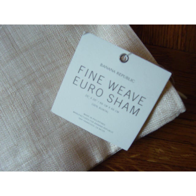Banana Republic Organic Modern Woven Euro Sham Pillow Covers A