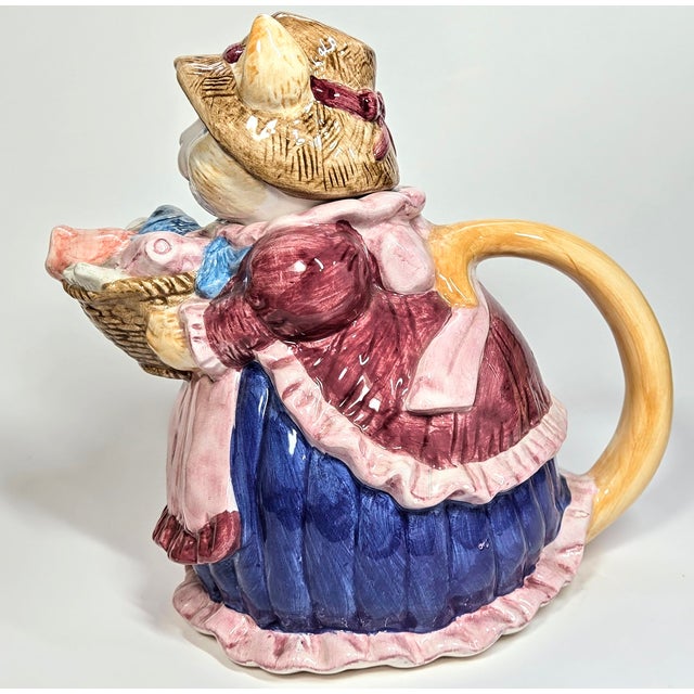 Fish Market Cat Teapot For Sale - Image 4 of 12