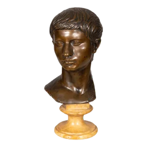 Italian Grand Tour Bronze Bust of Caesar