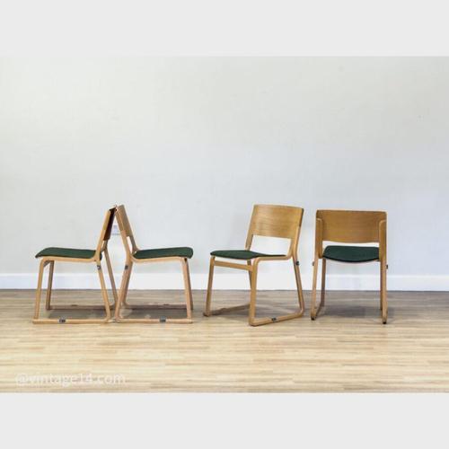 Theo Chairs in Light Oak from Chorus, Set of 4 For Sale - Image 16 of 16