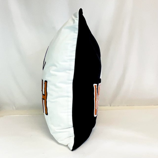 Black Boho Chic Americana Halloween Good Witch-Bad Witch Pillow. For Sale - Image 8 of 8