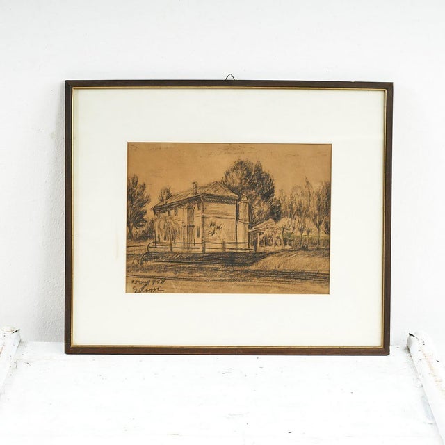 G. Rossi, New Logo Design from Ferrara, 1930s, Drawing, Framed For Sale - Image 5 of 5
