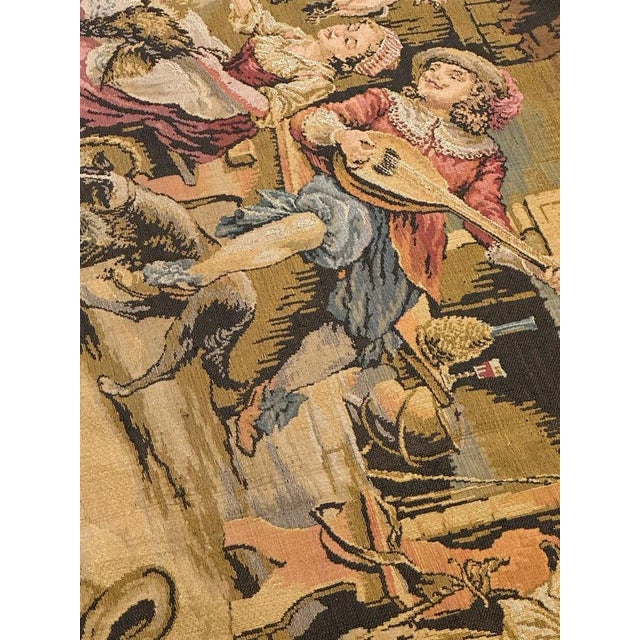 Vintage Aubusson Jaquar Tapestry, 1940s For Sale - Image 13 of 14