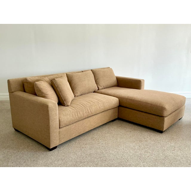 Tan Vintage Bernhardt for Bloomingdale’s Sectional Sofa For Sale - Image 8 of 12