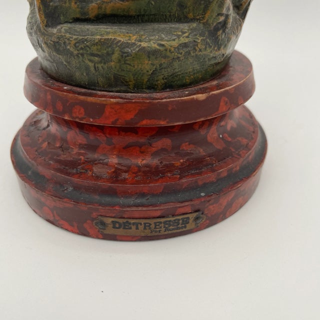 French Late 19th Century French Sculpture “Detresse” by Ruchot For Sale - Image 3 of 6