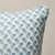 Schumacher Schumacher x Mark D. Sikes Oleander Indoor/Outdoor 18” Lumbar Pillow in Indigo For Sale - Image 4 of 5