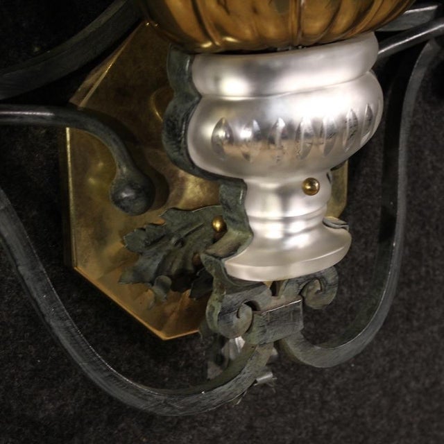 Metal 20th-Century Italian Wall Light by Banci, Florence, 1960 For Sale - Image 7 of 13