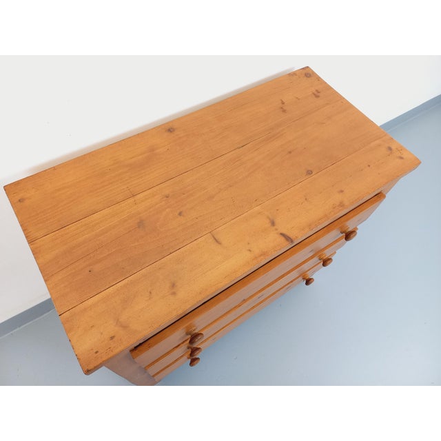 Mid-Century Modern Vintage Pine Chest of Drawers, 1970s For Sale - Image 3 of 11