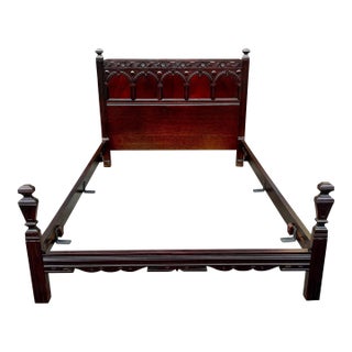 Antique Full Bed Attributed to John Widdicomb For Sale