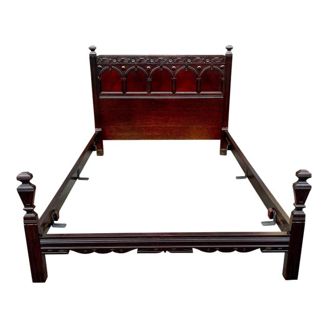 Antique Full Bed Attributed to John Widdicomb For Sale