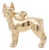 Vintage 14k Gold Figural Boxer Dog Charm For Sale