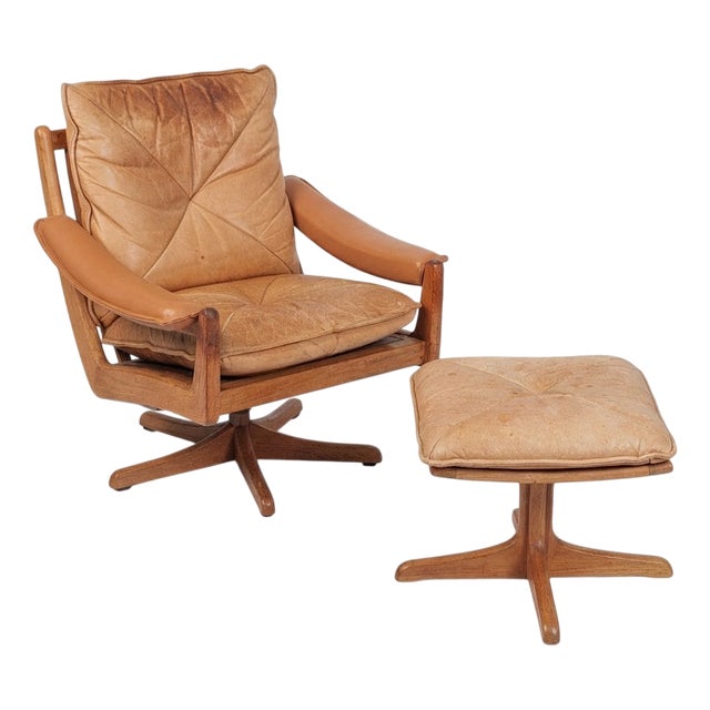 Set of Armchair and Ottoman from Søda Galvano, 1970s For Sale