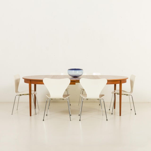 Danish Teak Extendable Table with Leaves, 1960s For Sale - Image 6 of 15