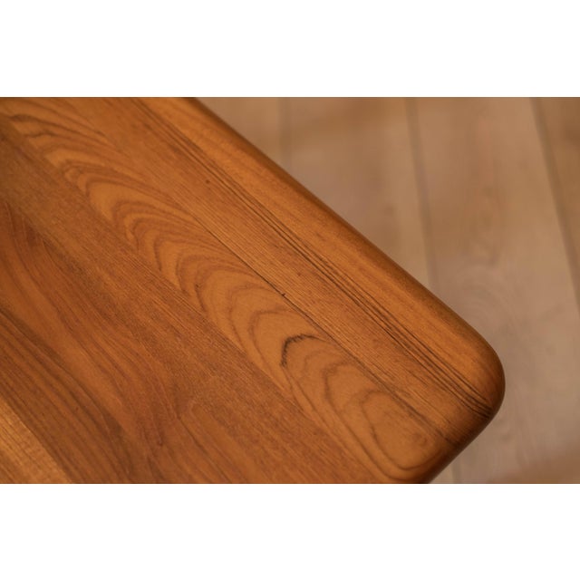 Danish Modern Solid Teak Square Coffee End Table by Glostrup For Sale - Image 12 of 16