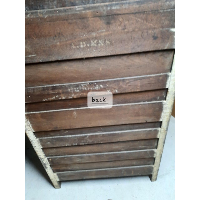 Victorian Vintage Oak Ladies Oak Bonnet Chest of Drawers For Sale - Image 3 of 9