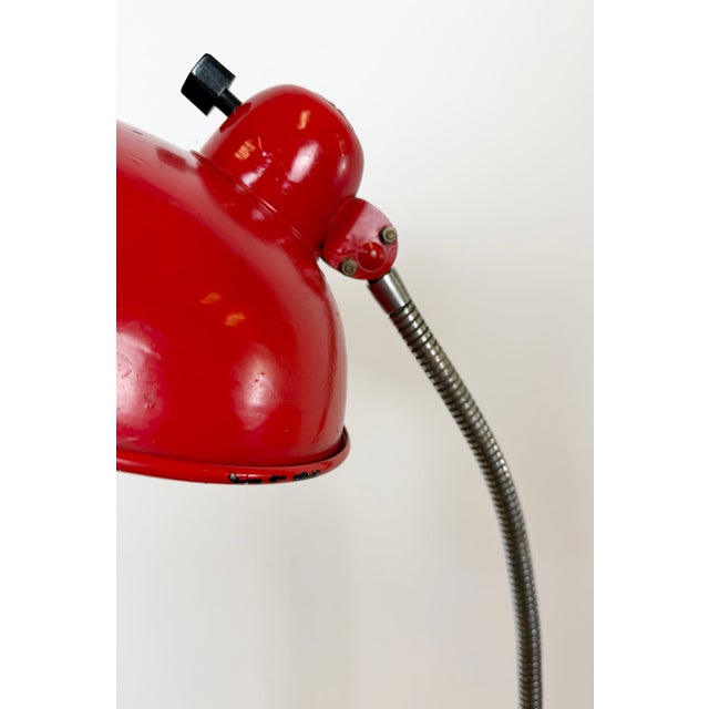 Large Vintage Industrial German Workshop Table Lamp from Helo Leuchten, 1950s For Sale - Image 10 of 18