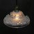 French Art Deco Brass and Etched Clear Glass Pendant Light, 1920s For Sale - Image 6 of 8