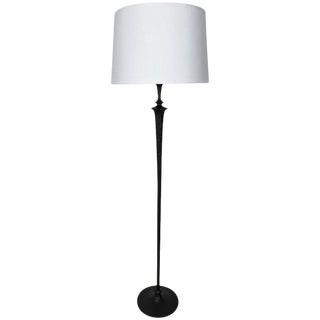 Giacometti Style Solid Bronze Floor Lamp For Sale