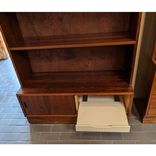 Mid 20th Century Brazilian Rosewood Mid Century Danish Bookcase For Sale - Image 5 of 9